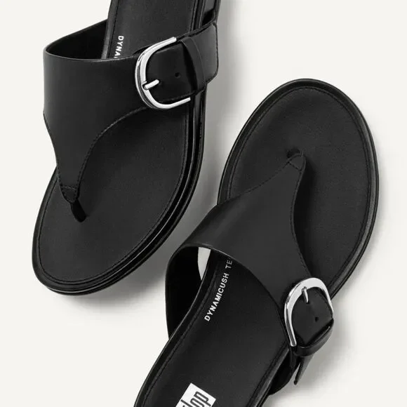 FITFLOP Gracie Black Flip Flop, New without Box! Size US 10 - Picture 2 of 11